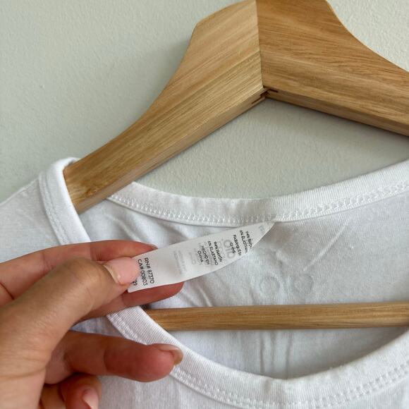 ALO Yoga Crew Neck Cover Crop Tank White M - Picture 5 of 7